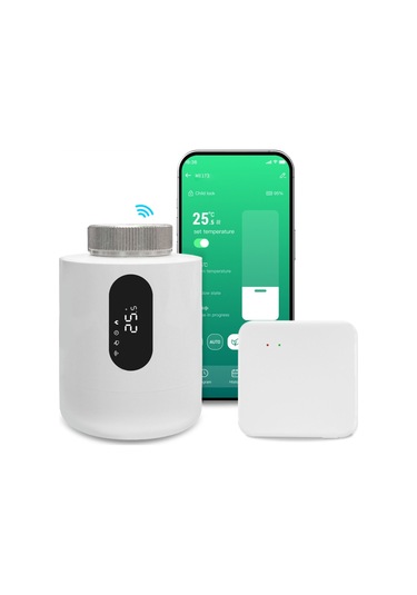 Yifomall Me173 Zigbee Akıllı Radyatör Termostati - Uzak Kumanda, Penceresi Açık Algılama, Donma Koruması, Ekonomi Modu Gateway Ve Pil Dahil Değil