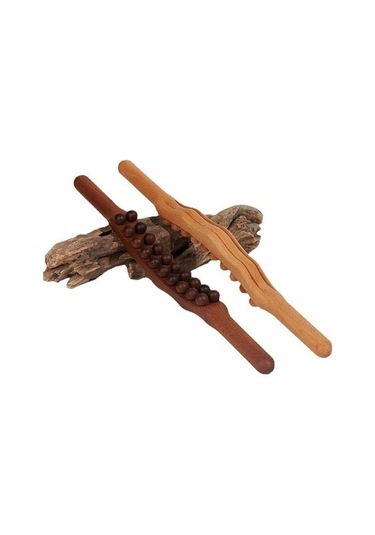 Artfulabode Ve Sırt Sha Rahatlatıcı Profesyonel Omuz Masaj Masaj İçin Haki Gua Geeroyoo Çubuğu Boncuklu Aleti, Ahşap Ağrıları 20 - Rt Haki