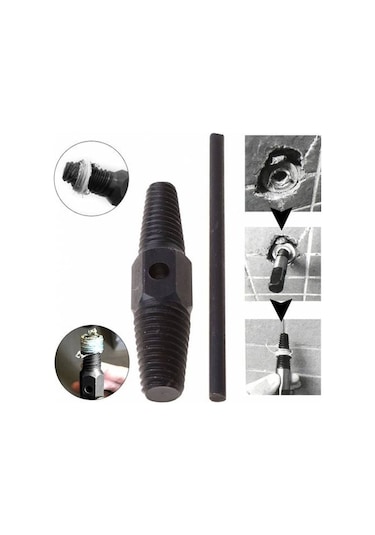 Hasarlı Kırık Musluk Batarya Çıkarma Aleti Kollu Kör Yuva Siyah