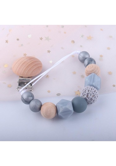 Adet Bebek Silikon Emzik Zinciri Bebek Diş Kaşıyıcı Zinciri Anti-damla Silikon Bebek Diş Kaşıyıcı Boncuk Zincir Çocuklar Hediye Şeffaf