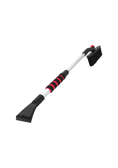 85 Cm Buz Kırıcı Araç Kar Temizleme Fırçası Kırmızı Gri