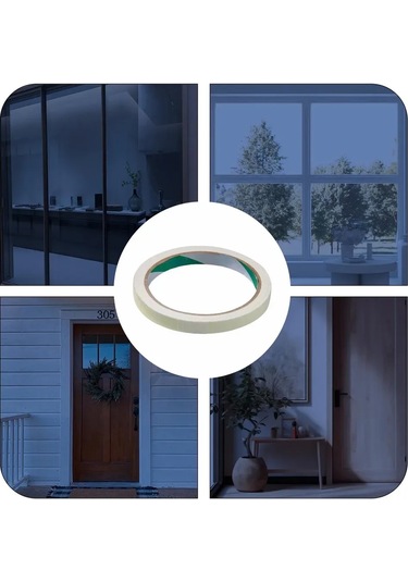 Kangvka Yeşil Işıklı Dekoratif Bant, 3m X 1cm, Tek Paket, Gece Görünürlüğü Sağlar Yeşil