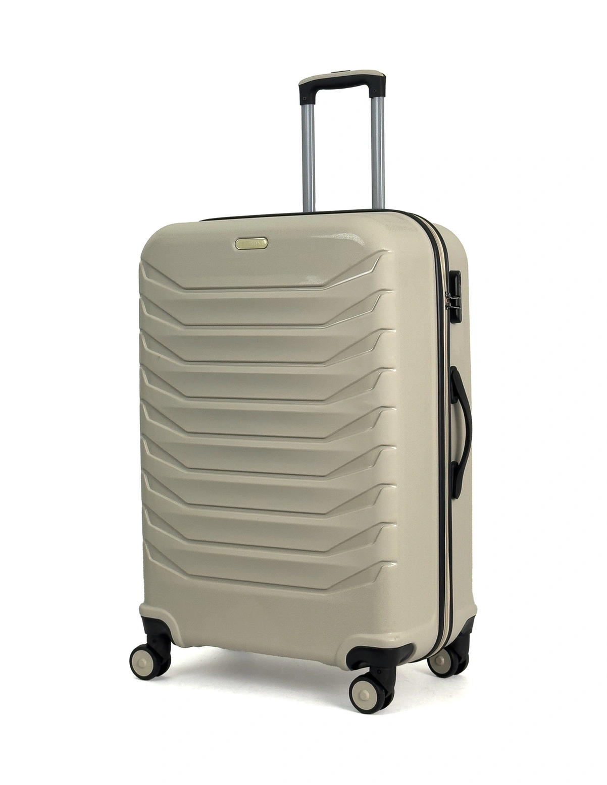 Lora Pp Polipropilen Kırılmaz Valiz, Büyük Boy Bej