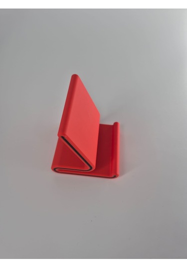 Şık Tasarımlı Telefon Standı, Masaüstü Uyumlu, 3d Baskı, Pembe