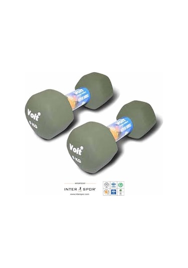 Voit 6 KG x 2 Adet Altıgen Neopren  Dambıl Yeşil