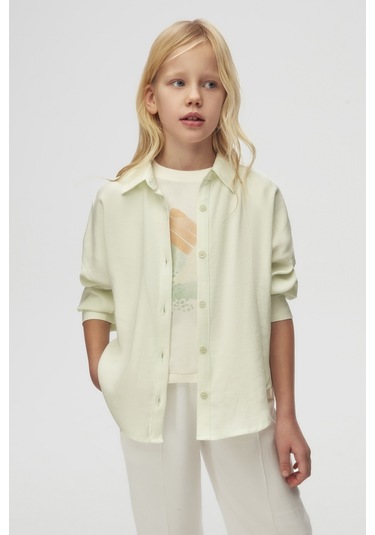 Nk Kids Apricot Kız Çocuk Gömlek 38388 Sarı