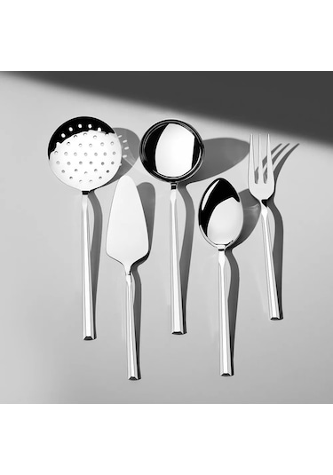 Nehir Milano Sade 5 Parça Paslanmaz Çelik Servis Takımı