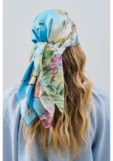 Saten Desenli Şal Summer Holıday Summer Holıday