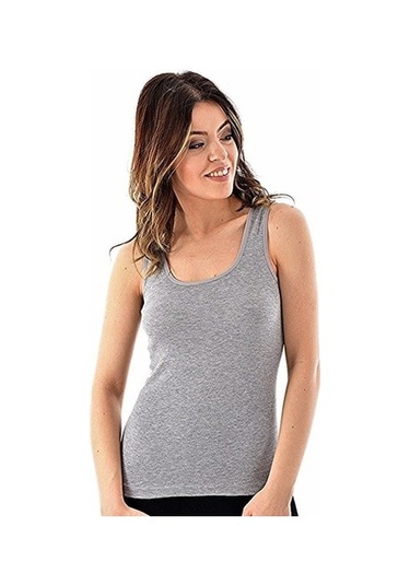 Tutku 0136 Kadın Ribana Geniş Askılı Atlet 6 Adet