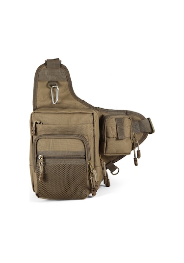 Jeehugo Balıkçılık Çanta - Kanvas Malzeme, 32x39x12cm Boyut, Yeşil, Siyah, Turuncu, Kamuflaj Ve Kahverengi Seçenekleriyle Çift Taraflı Depolama