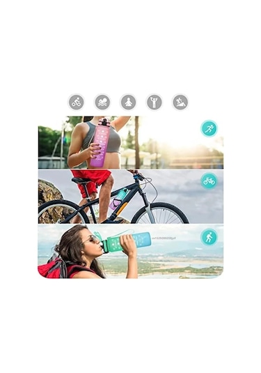 1000 Ml/2000 Ml Taşınabilir Seyahat Su Pipetli Şişe Motivasyon Spor Spor 900-1000ml Green-b 600ml To 1000ml 900-1000ml Green-b