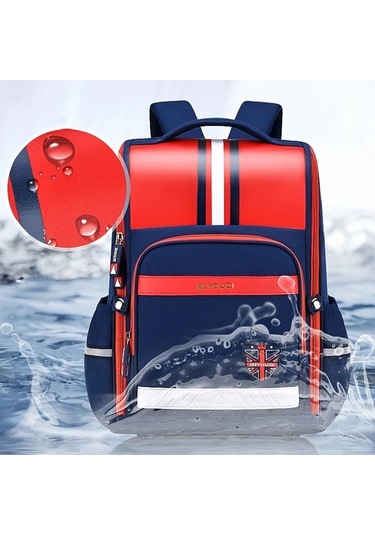 Honeybeeshop Kraliyet Mavisi Hafif Omurga Koruyucu Gencler Sirt Cantasi Ayarlanabilir Askili Coklu Bolmeli Dayanikli Polyester Astarli Okul Kolej Seyahat Kraliyet Mavisi