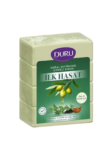 Duru İlk Hasat Doğal Zeytinyağlı Sabun 4 x 150 G