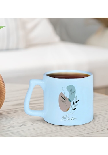 Bk Gift Kişiye Özel İsimli Pastel Mavi Middle Kupa Bardak-13, Arkadaşa Hediye, Ev Hediyesi, Doğum Günü Hediyesi, Ofis Hediyesi Kobitmeyencom30022 Bk G