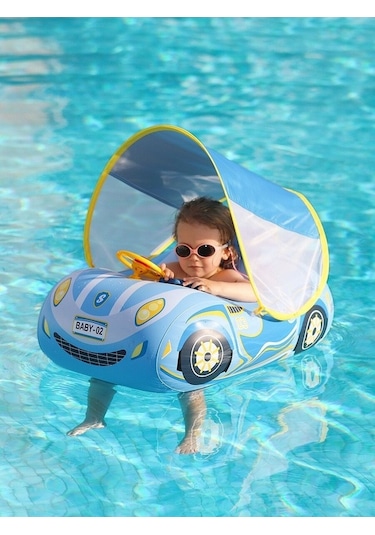 Motion003 Yaz Swimrings Şişme Şamandıra Oyuncak Mavi Jialan Havuzu Havuz Bebek Pu Mavi