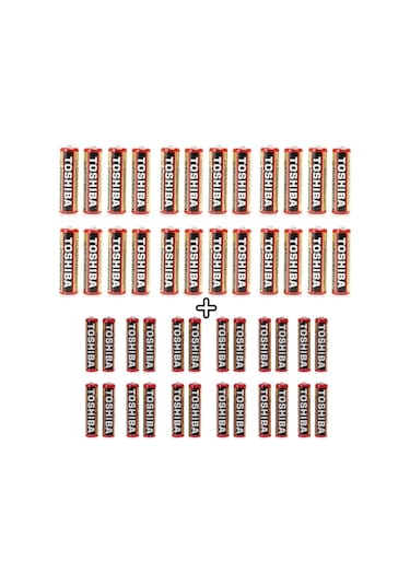 Heavy Duty 48'li Özel Pil Paketi 24 Aa+24 Aaa