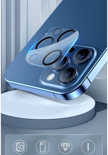 Baseus iPhone 12 Pro 6.1 3D Full Kaplama Kamera Koruyucu Cam 2 Adet