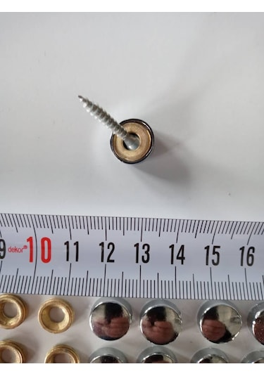 30 Adet Metal Vida Gizleme Kapağı 13 Mm