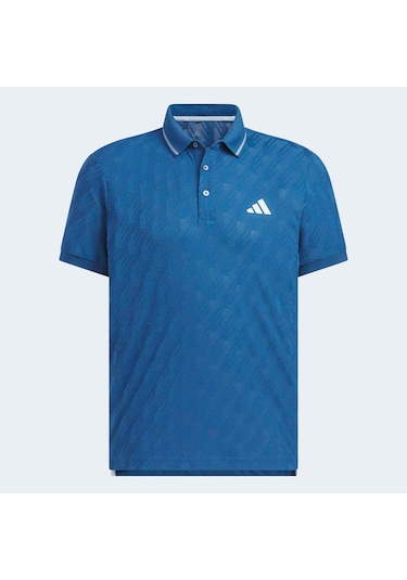 Adidas Jacquard Erkek Mavi Polo Tişört Jz4360