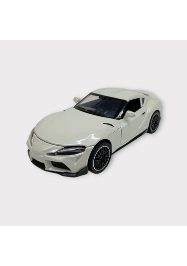 Çekbırak Metal Araba Sesli Işıklı 1:32 - Beyaz