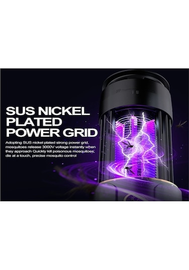 Symbee Taşınabilir Usb Şarjlı Uv Işıklı Elektrikli Sivrisinek Öldürücü Lamba