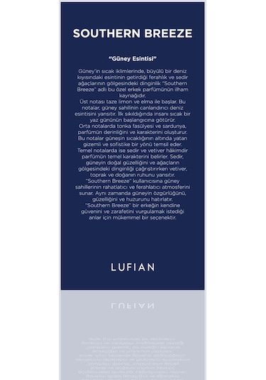 Lufian Southern Breeze Erkek Parfüm EDP 100 ML