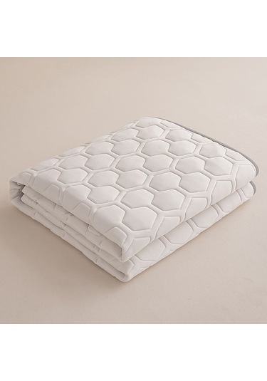 Novahub Beyaz 2023 Yeni Makine Yıkanabilir Ince Yatak, 150x200cm, Dört Mevsim Tek Yatakhane Kaymaz Battaniye Beyaz