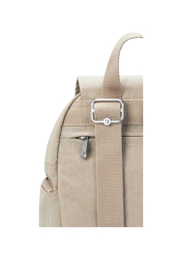 City Zip Mini Küçük Boy Sırt Çantası Bej