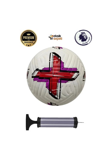 Premier League Skills Futbol Topu 4 Astarlı No:5 480 Gr + Pompa Hediyeli X710 Çok Renkli
