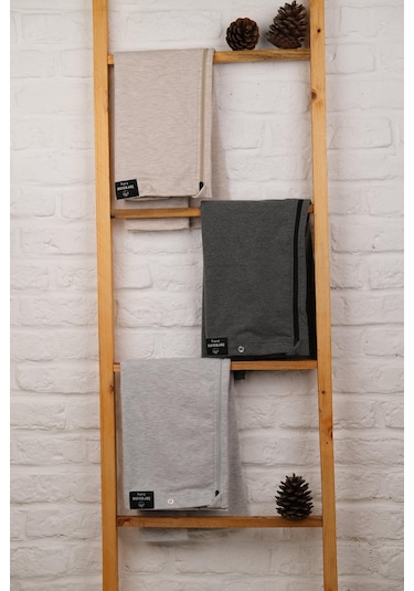 Pamuklu Puset Bebek Arabası Ve Emzirme Örtüsü Koyu Gri