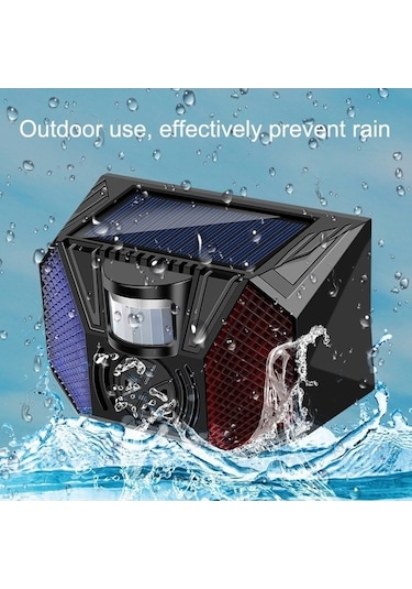 Pazly Cbtx Bahçe Aydınlatma Rc-711 Güneş Enerjili Açık Meyve Bahçesi Balık Göleti Hırsızlık Alarmsızlık Siyah