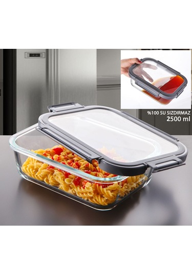Gönül Saklama Kabı Cam 2500 Ml G3366 Şeffaf