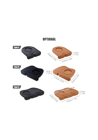 Ximistore9 Yüksek Tutuşlu Silikon Kahve Presleme Matı - Siyah, Orta Boy, Tezgah Ve Portafiltre İçin Dayanıklı Çözüm Siyah