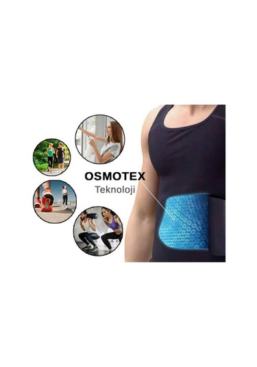 Extra Terletici Yeni İnce Kumaş Termal Sauna Pro Terleme Atleti (490854512) Siyah