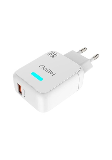 HEPU HP618L QC3.0 18W Seyahat Şarj Aleti USB-Lightning Kablo Set
