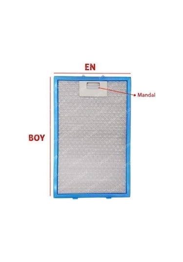 Ankastre Aspiratör Davlumbaz Alüminyum Yağ Filtresi - 265852328