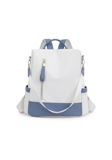 Mufunye Kadınlar İçin Antiçalma Çift Omuzlu Sırt Çantası, Büyük Kapasiteli Seyahat Çantası, Reçine Dış Malzeme, Fermuar Kapanma, Gizli Cep İle Çok Renkli