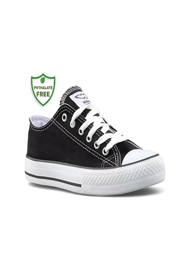 Waves 700 Unisex Keten Sneaker Ayakkabı Siyah Beyaz 38 Beyaz - Siyah