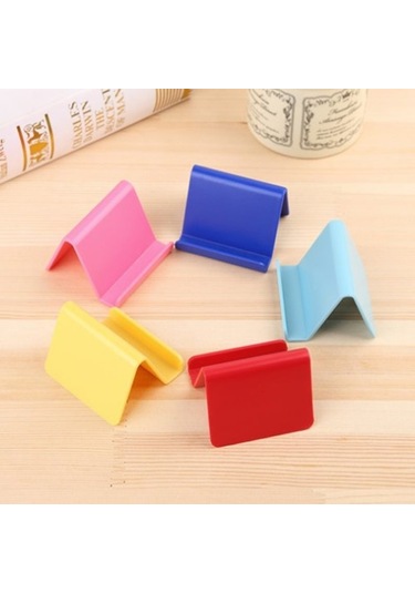 Adet Evrensel Plastik Telefon Tutucu Standı Tabanı Iphone İçin Samsung İçin Xiaomi Akıllı Telefon İçin Şeker Renk Telefon Braketi -