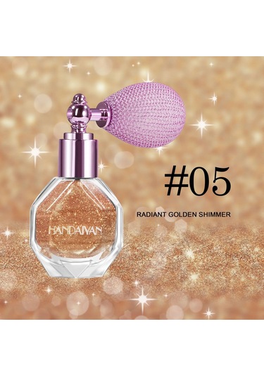 Gümüş Elmas Vurgulama Tozu Glitter Sprey Hava Yastığı Uygulaması Parlak 05 4.6g C01