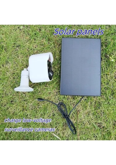 Trendooze 2'li Beyaz Dönemez Güneş Paneli Kamera Şarj Paketi Outdoor