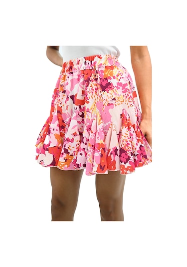 Koza Butik Kadın Şortlu Fırfır Detaylı Etek 6285-25 001