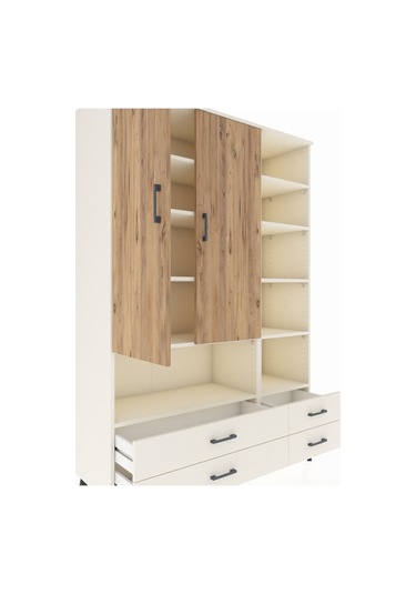 Hyperion Dolap 10 Raflı 4 Çekmeceli 2 Kapaklı 132x44x195 Ayta... Aytaşı