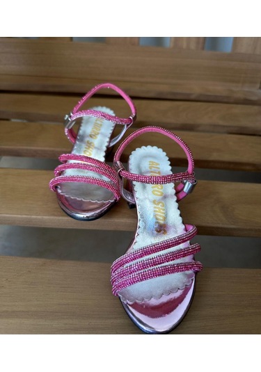 Gala Taş İşlemeli Çocuk Topuklu Ayk. Fuşya