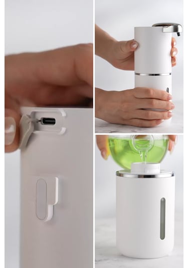 Evo House Otomatik Sensörlü Köpük Sıvı Sabunluk Şarjlı- Duvara Monte - P12 Model