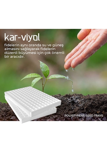 Strafor Köpük Viyol Fide Yatağı 45 Göz