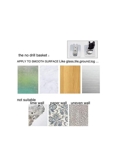 Primepickings G Asılı Kendinden Yapışkanlı Duvara Monte Braket Tutucu Ayarlanabilir Duş Başlığı Sabit Ta 2 Katlı Gri