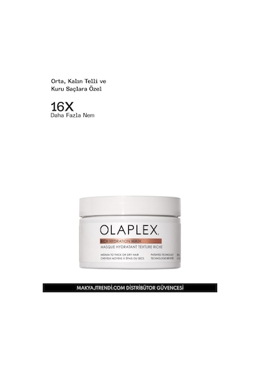Olaplex Rich Hydration Mask - Orta, Kalın Telli Ve Kuru Saçlar İçin Yoğun Nemlendirici Maske