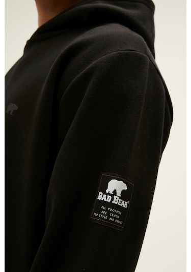 Bad Bear Cordless Hoodie Erkek Sweatshirt Siyah