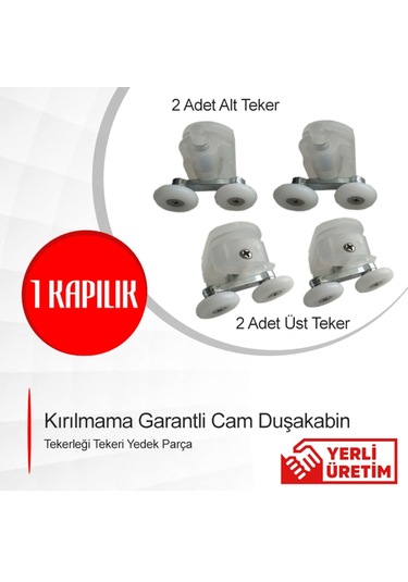 Duşakabin Tekerleği Yedek Parça Set Kare Oval Düz